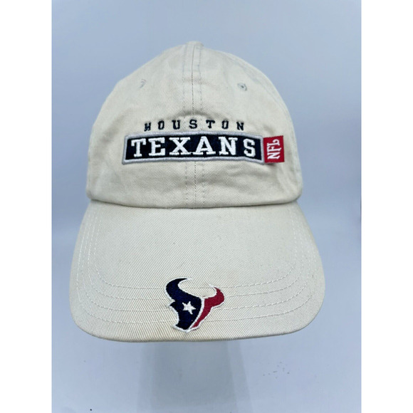 Houston Texans Hat Cap NFL Reebok One Size Adult Hat Khaki Adjustable Football - Picture 1 of 10
